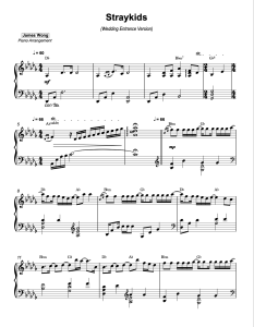 Canon X Stray Kids sheet music preview