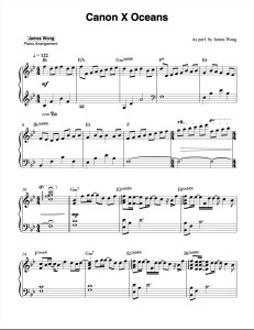 Oceans sheet music preview