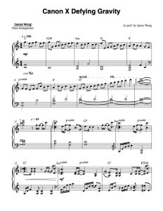 Defying Gravity sheet music preview
