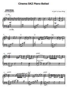 Cinema (Ballad Cover) sheet music preview