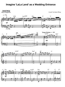 Canon X Mia and Sebastian's Theme sheet music preview