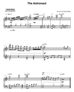 The Astronaut sheet music preview