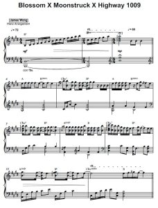 Blossom X Moonstruck X Highway 1009 sheet music preview
