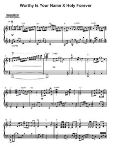 Worthy Is Your Name X Holy Forever sheet music preview